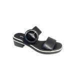 MINX M6-355 Sandales à boucle pour femmes - Noir
