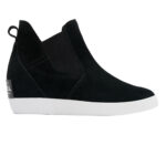 SOREL OUT N ABOUT™ Bottes compensées à enfiler pour femme - Noir/Blanc – Image 3