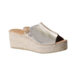 TONI PONS Ivonne Espadrilles in Leather for Women - Platinum