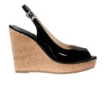 MICHAEL Michael Kors Rosie Patent Leather Wedge Sandals for Women - Image 2