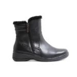 BLONDO Bottines d'hiver en cuir Stevie pour femmes - Noir – Image 2