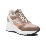 NERO GIARDINI E217981D-501 Leather and Suede Sneakers for Women - Multicolor