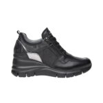 NeroGiardini I116880D-100 — Espadrilles en cuir pour femme – Noir – Image 2