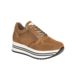 NERO GIARDINI I116934D-339 Suede Sneakers for Women - Cognac
