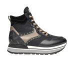 Nero Giardini I116943D-100 – Baskets montantes en cuir et suède pour femme – Noir – Image 2