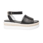 NERO GIARDINI E218830D-100 Sandales en cuir pour femme – Noir – Image 2