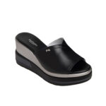 NERO GIARDINI E307702D-100 Mules en cuir pour femme – Noir