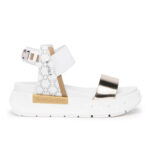 NERO GIARDINI E307841D-415 Leather Sandals for Women - White - Image 2
