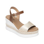 NERO GIARDINI E410561D-418 Leather Sandals for Women - Honey