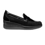 GEOX Stardust Suede Loafers for Women - Black - Image 2