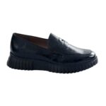 WONDERS A-4402 Loafers for Women - Black Patent - Image 2