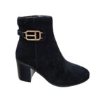 VALDINI Amore Black Suede Boot for Women - Black