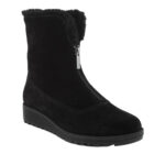 VALDINI Sabra Suede Waterproof Boot for Women - Black